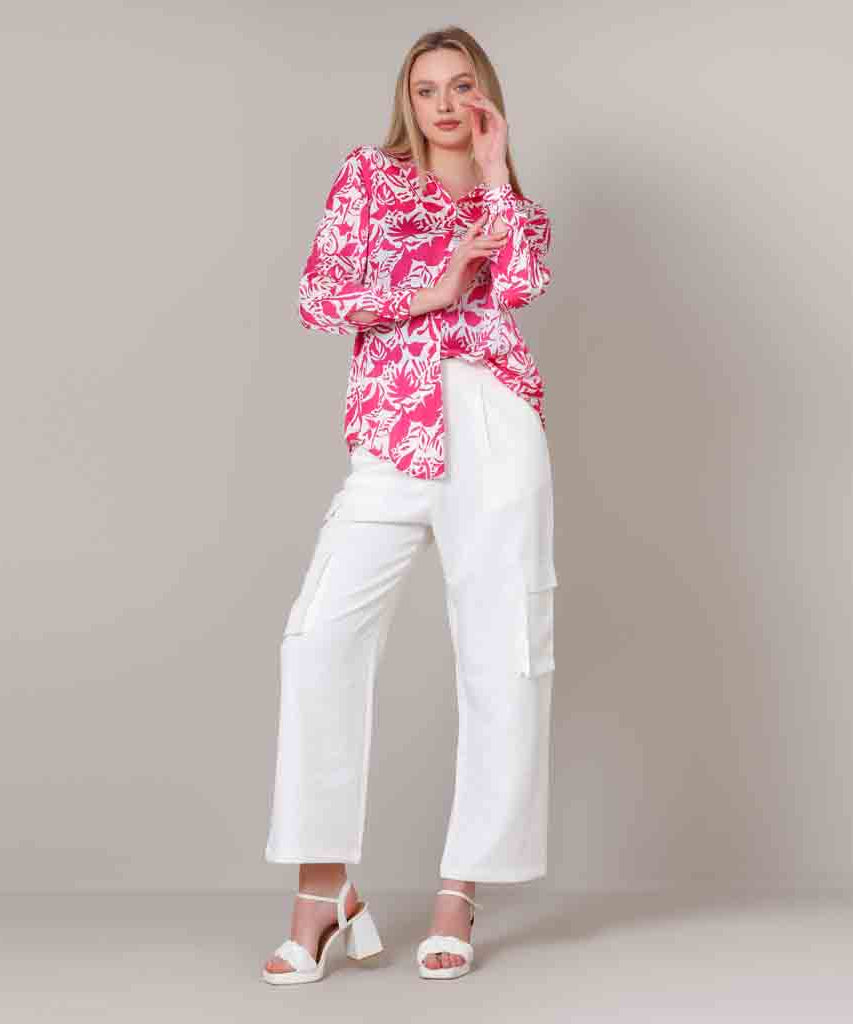 Cargo-Thick Crepe-OF WHITE