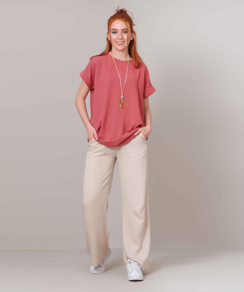 Blouse-Cotton Viscose-D ROSE