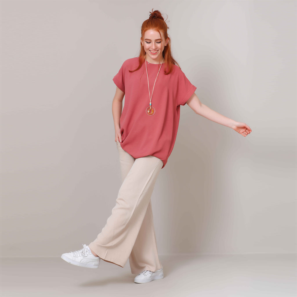 Blouse-Cotton Viscose-D ROSE