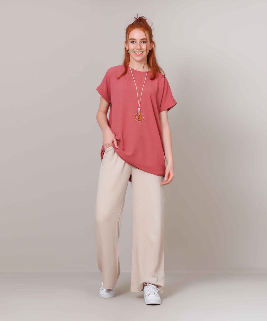 Blouse-Cotton Viscose-D ROSE