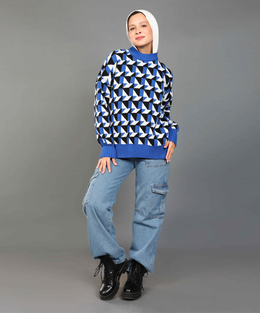 بلوفر-تريكو-ازرق