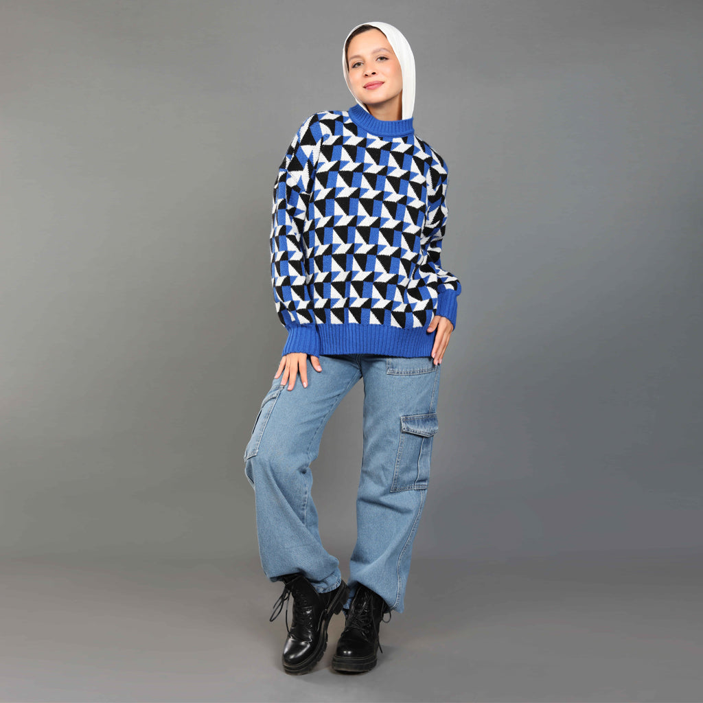 بلوفر-تريكو-ازرق