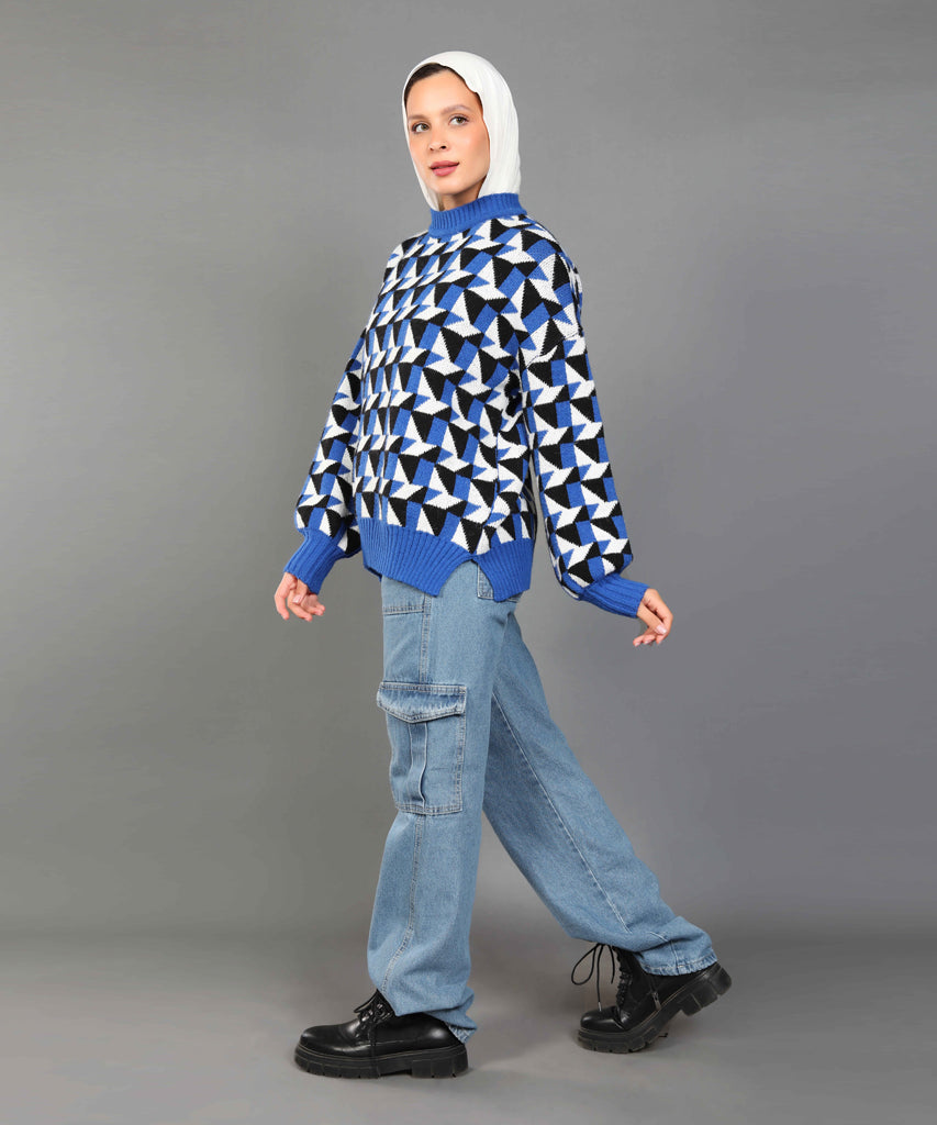 بلوفر-تريكو-ازرق