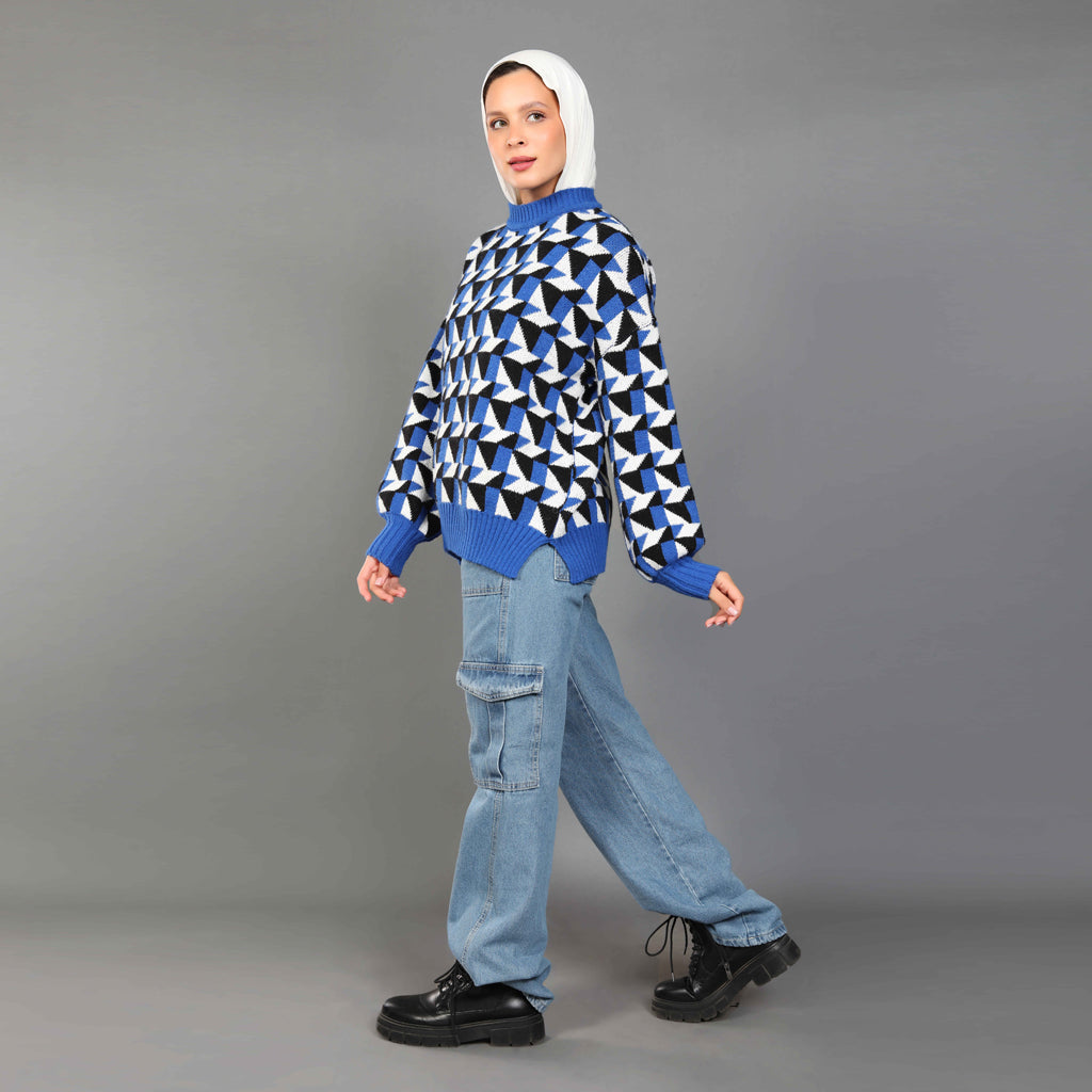 بلوفر-تريكو-ازرق