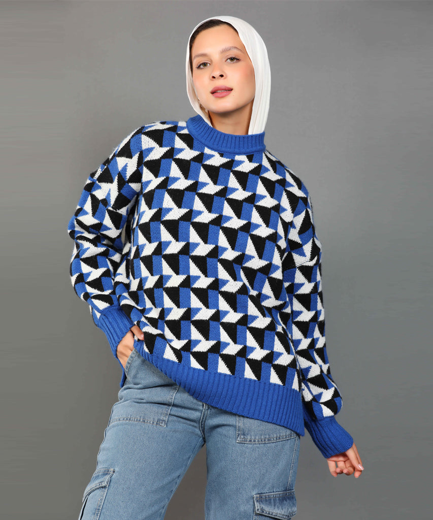 بلوفر-تريكو-ازرق