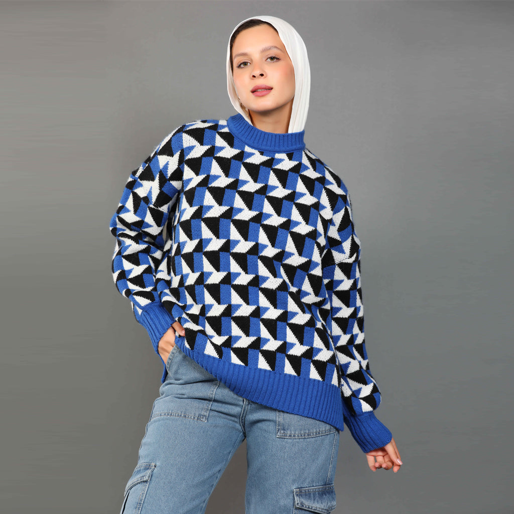 بلوفر-تريكو-ازرق