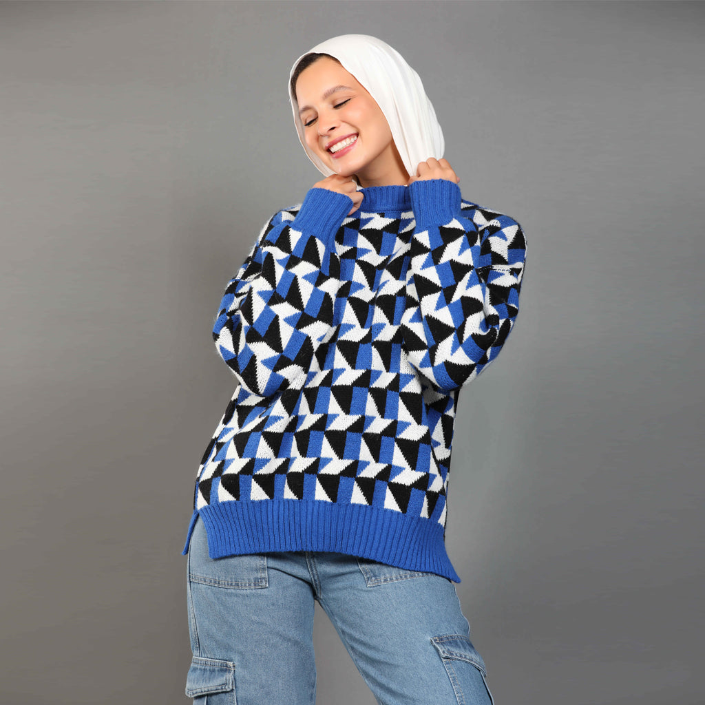 بلوفر-تريكو-ازرق