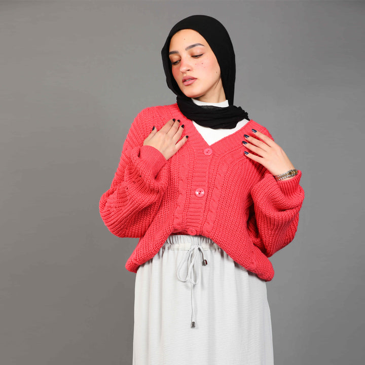 Cardigan-Knit-FUCSHIA