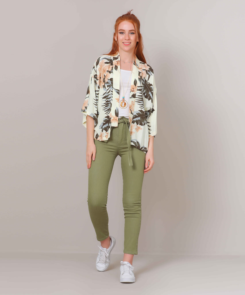 Trousers-Gabardine-OLIVE