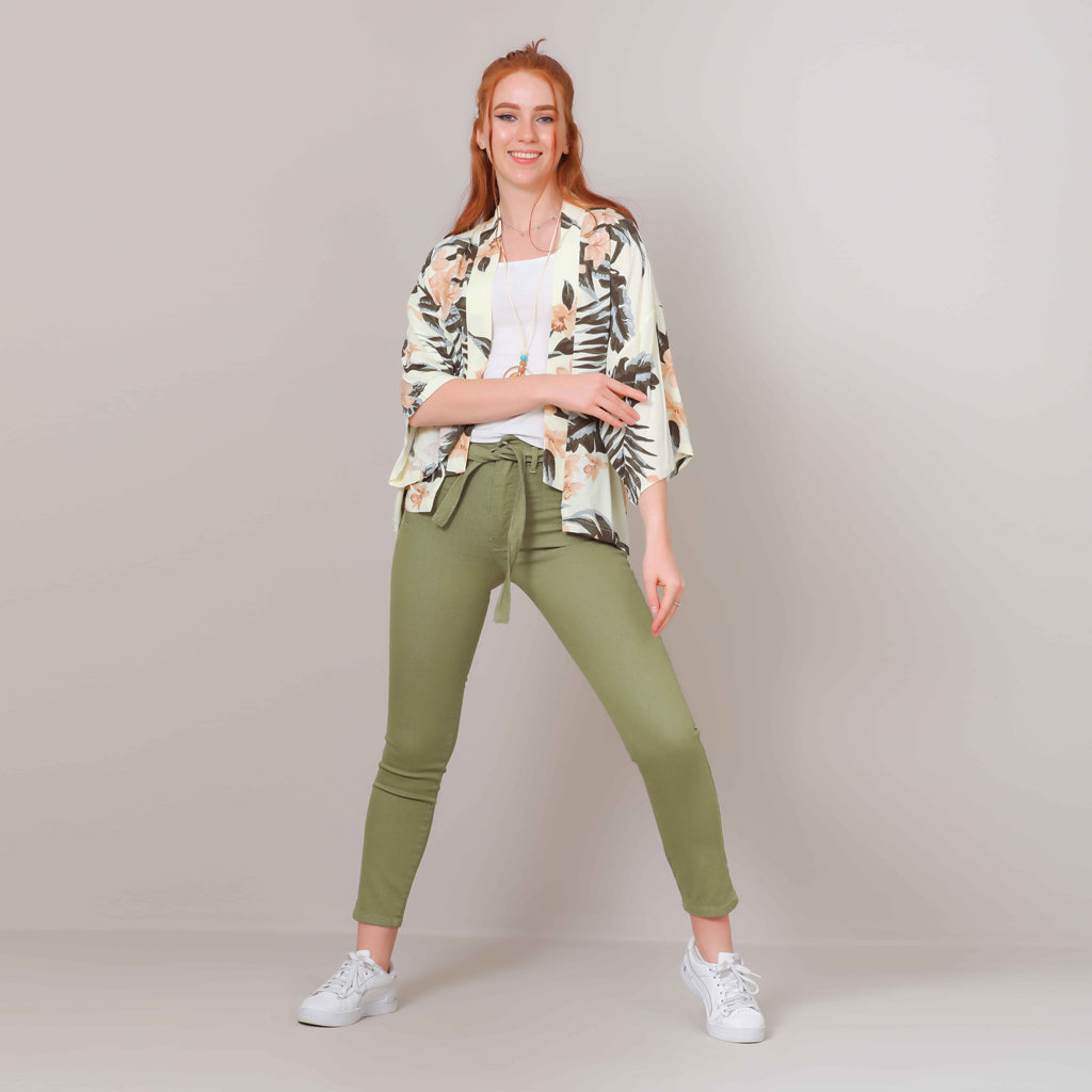 Trousers-Gabardine-OLIVE