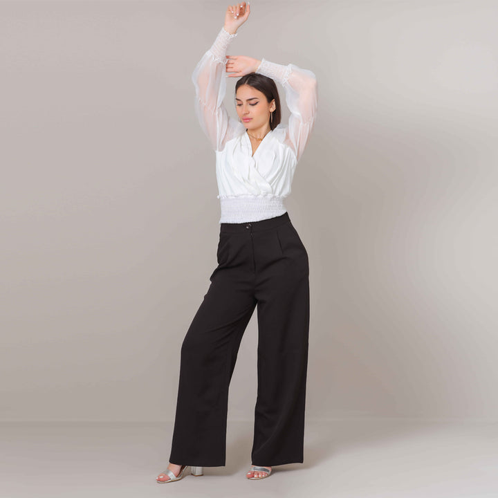 Trouser-Thick Crepe-BLACK