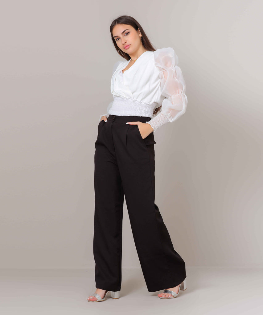 Trouser-Thick Crepe-BLACK