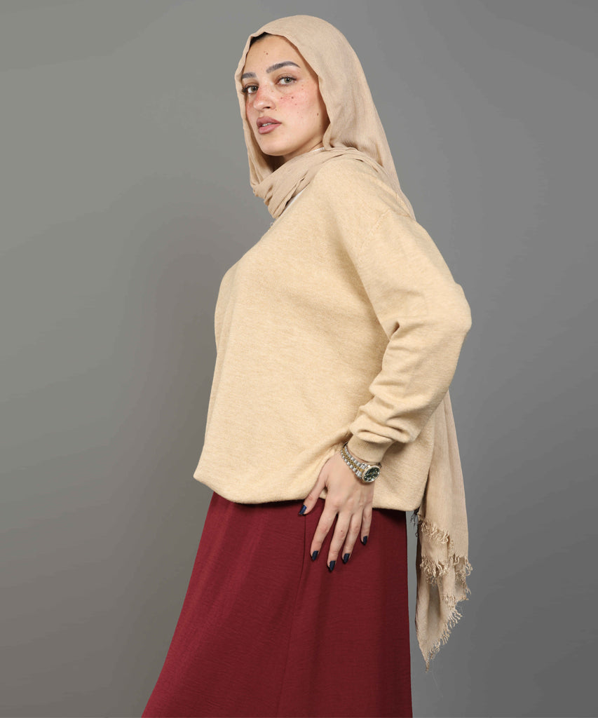 بلوفر-تريكو-كافيه