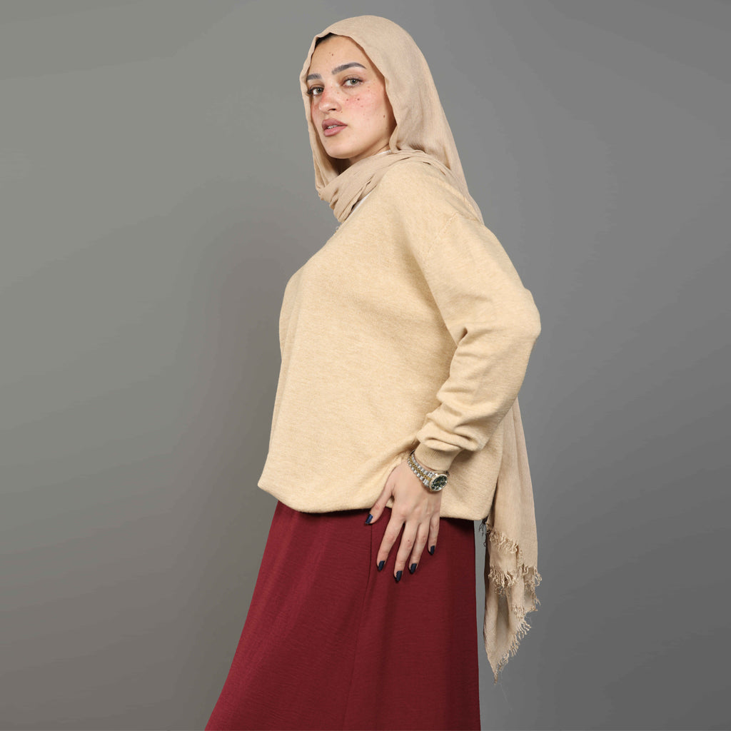 بلوفر-تريكو-كافيه