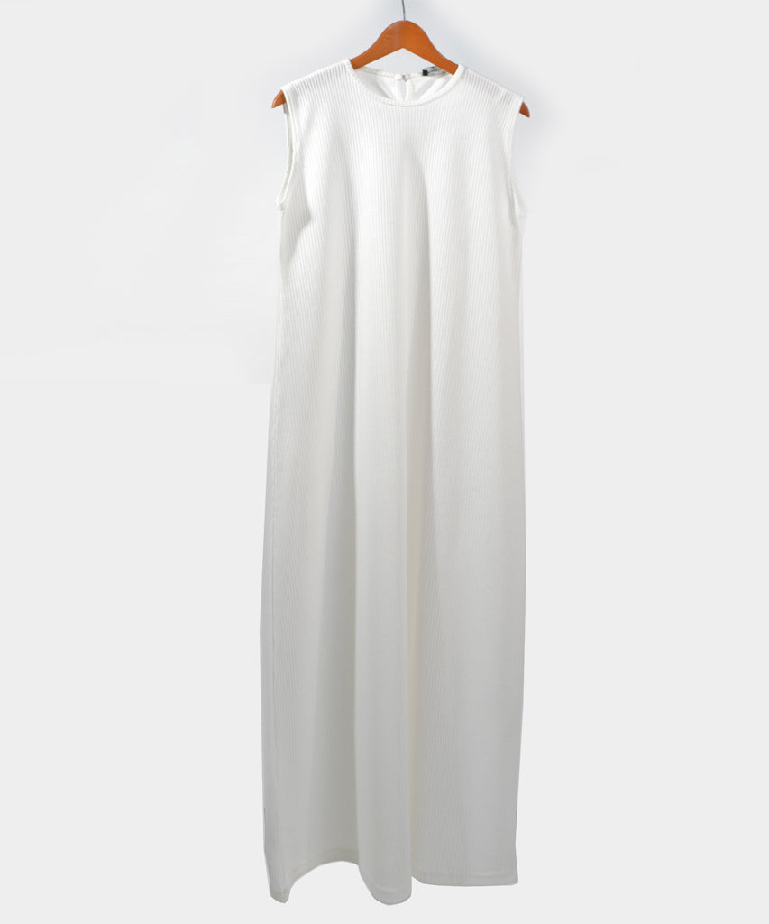 Dress-Rib Knit-OF WHITE