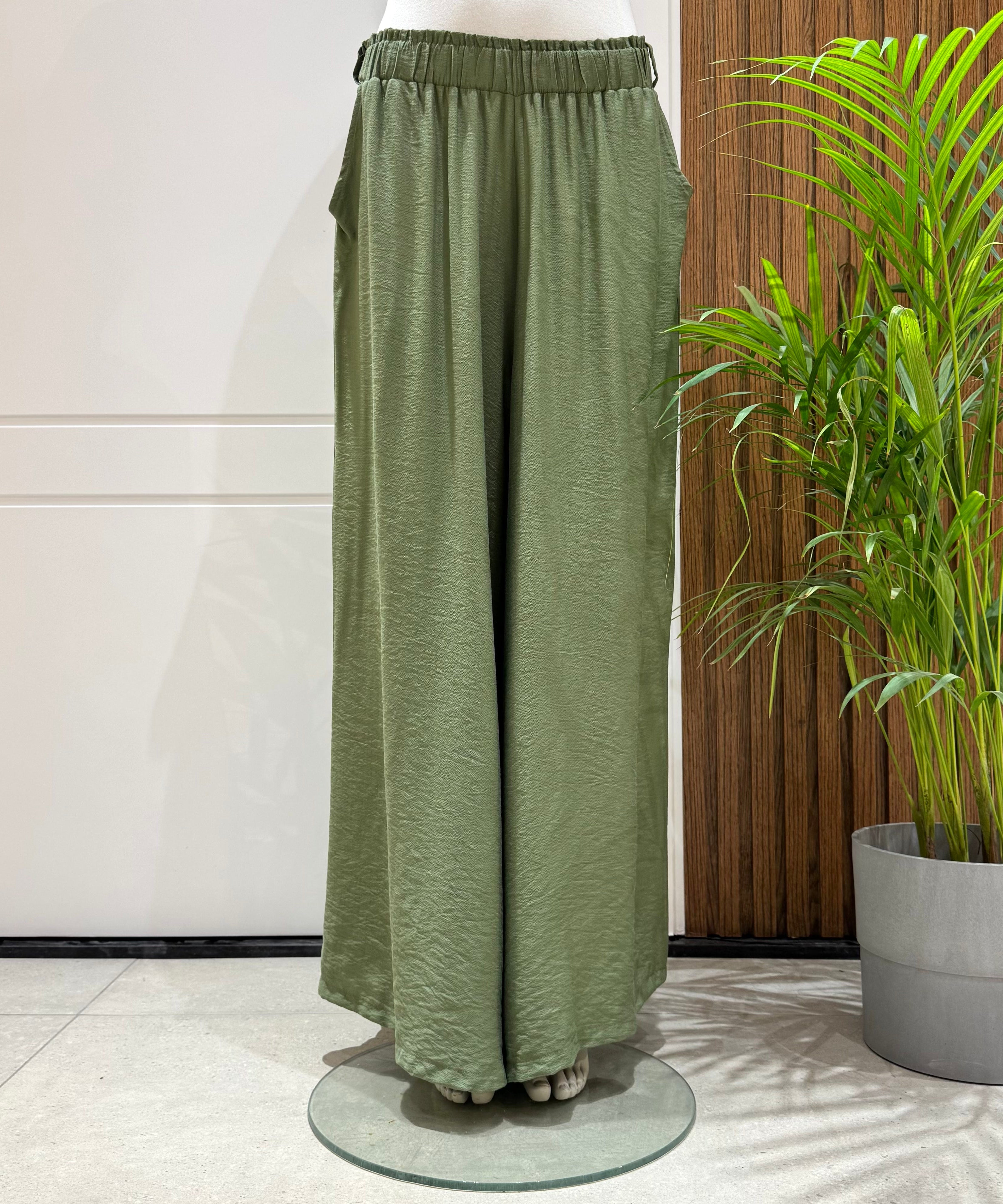 Trousers-Spanish Linen-Olive