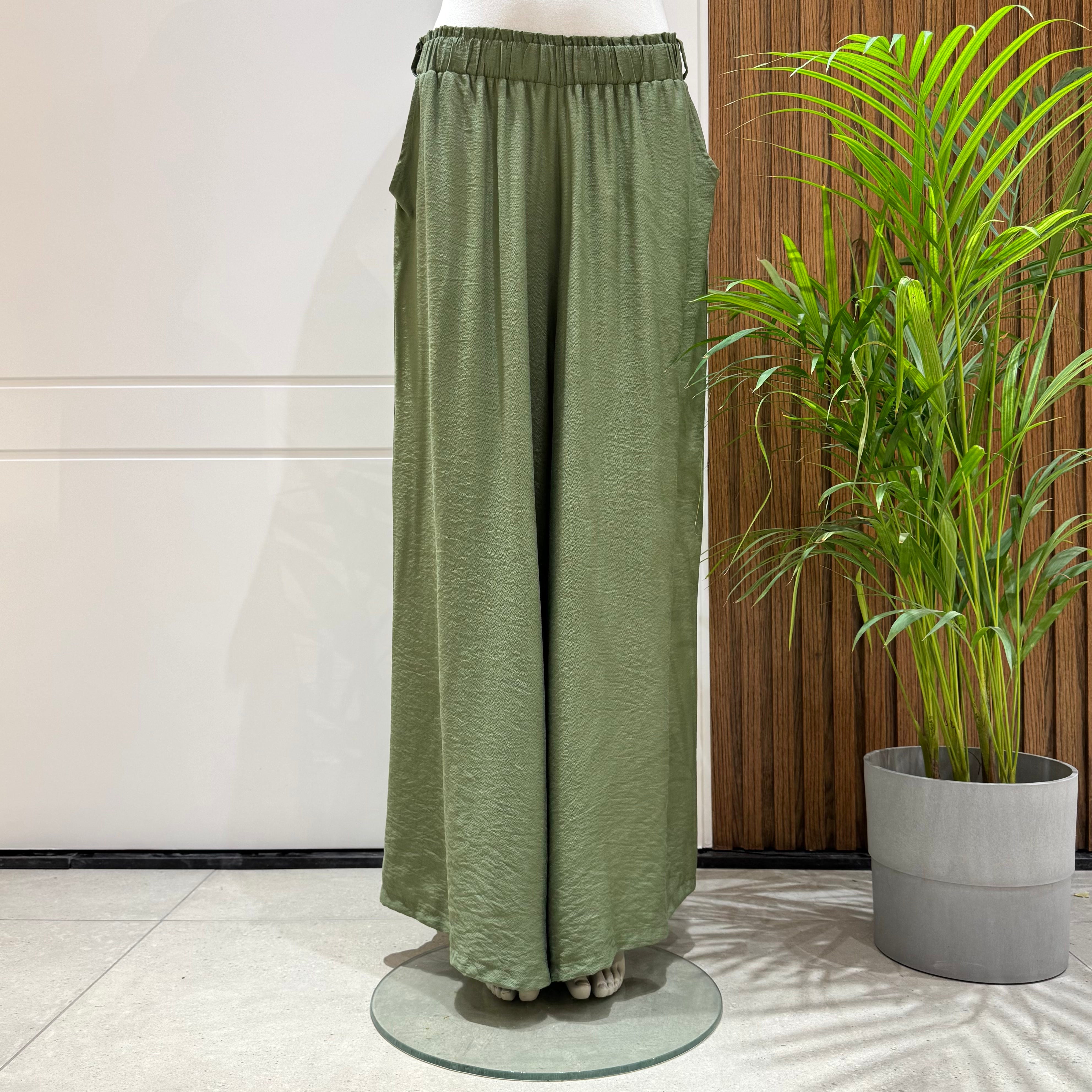 Trousers-Spanish Linen-Olive
