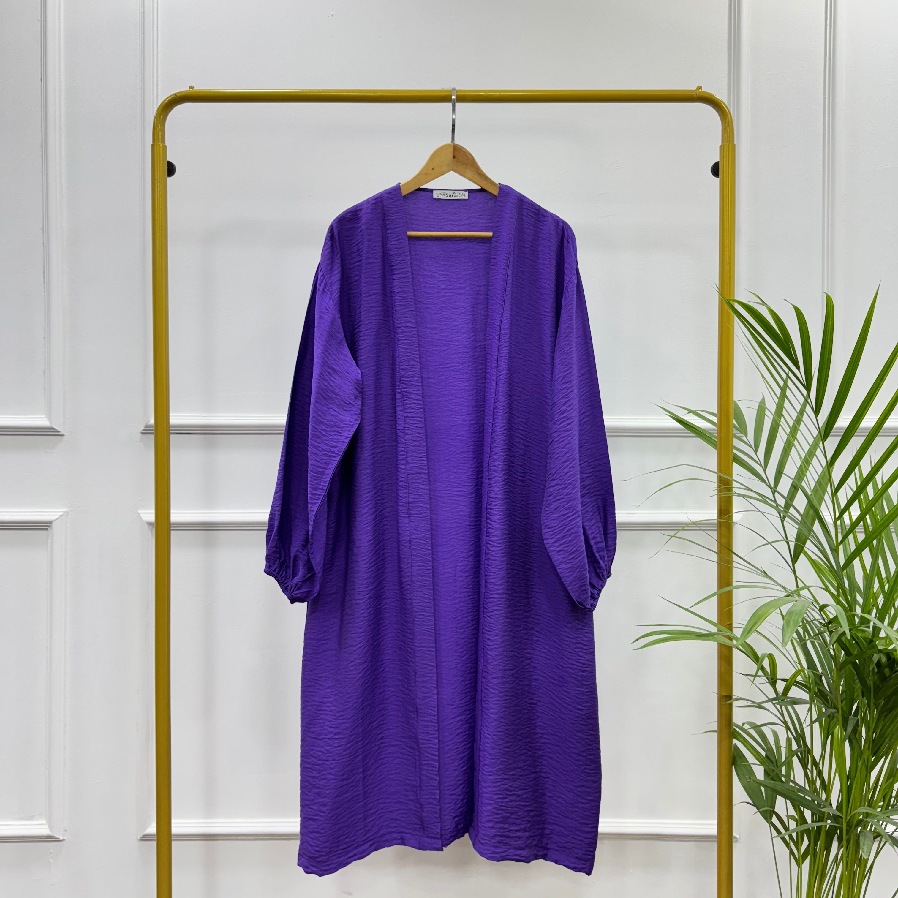 Long Open-front Kimono cardigan-Cotton Viscose-Move