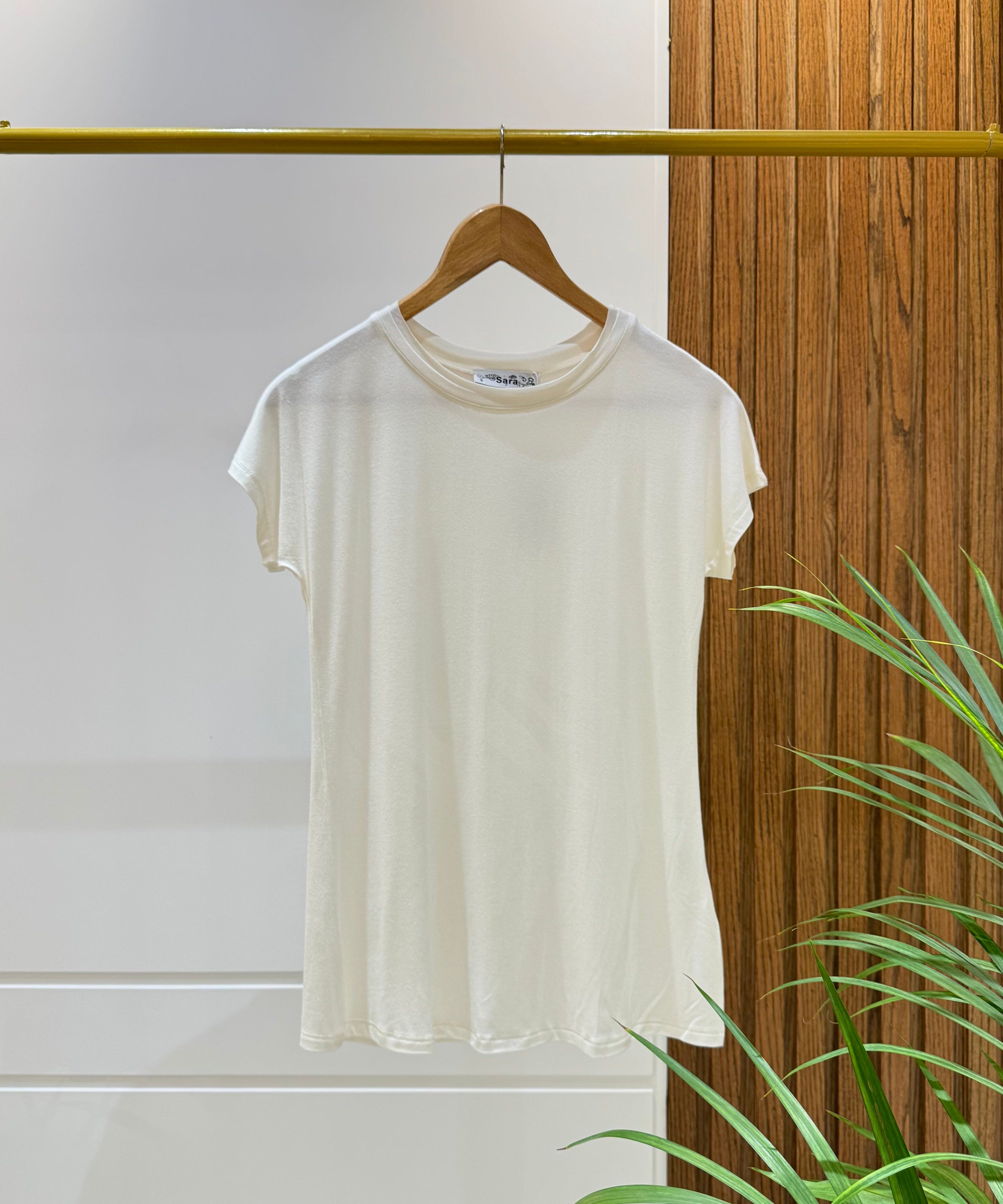 Basic Cotton T-Shirts -Off White