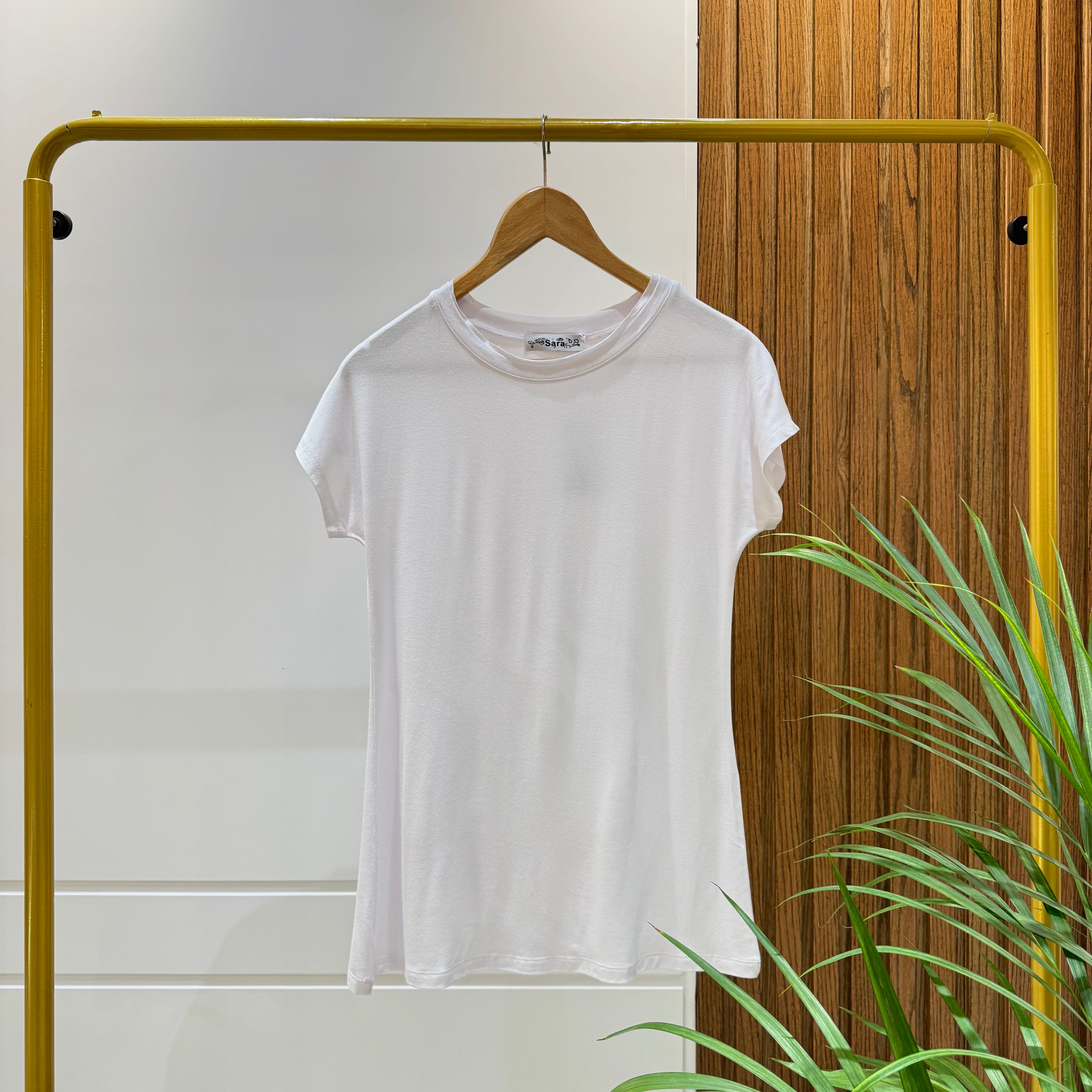 Basic Cotton T-Shirts-White