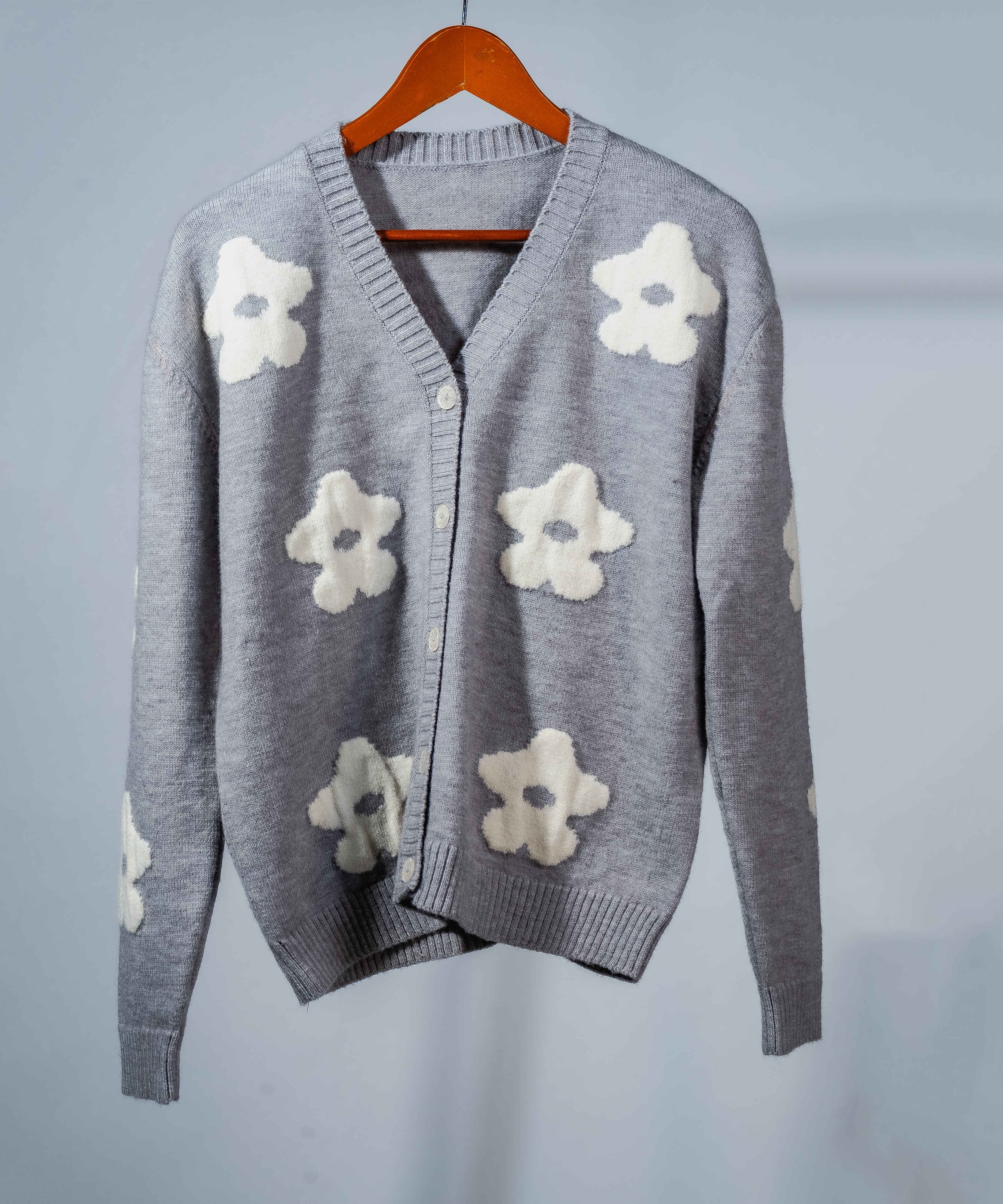 Cardigan-Knit-GRAY