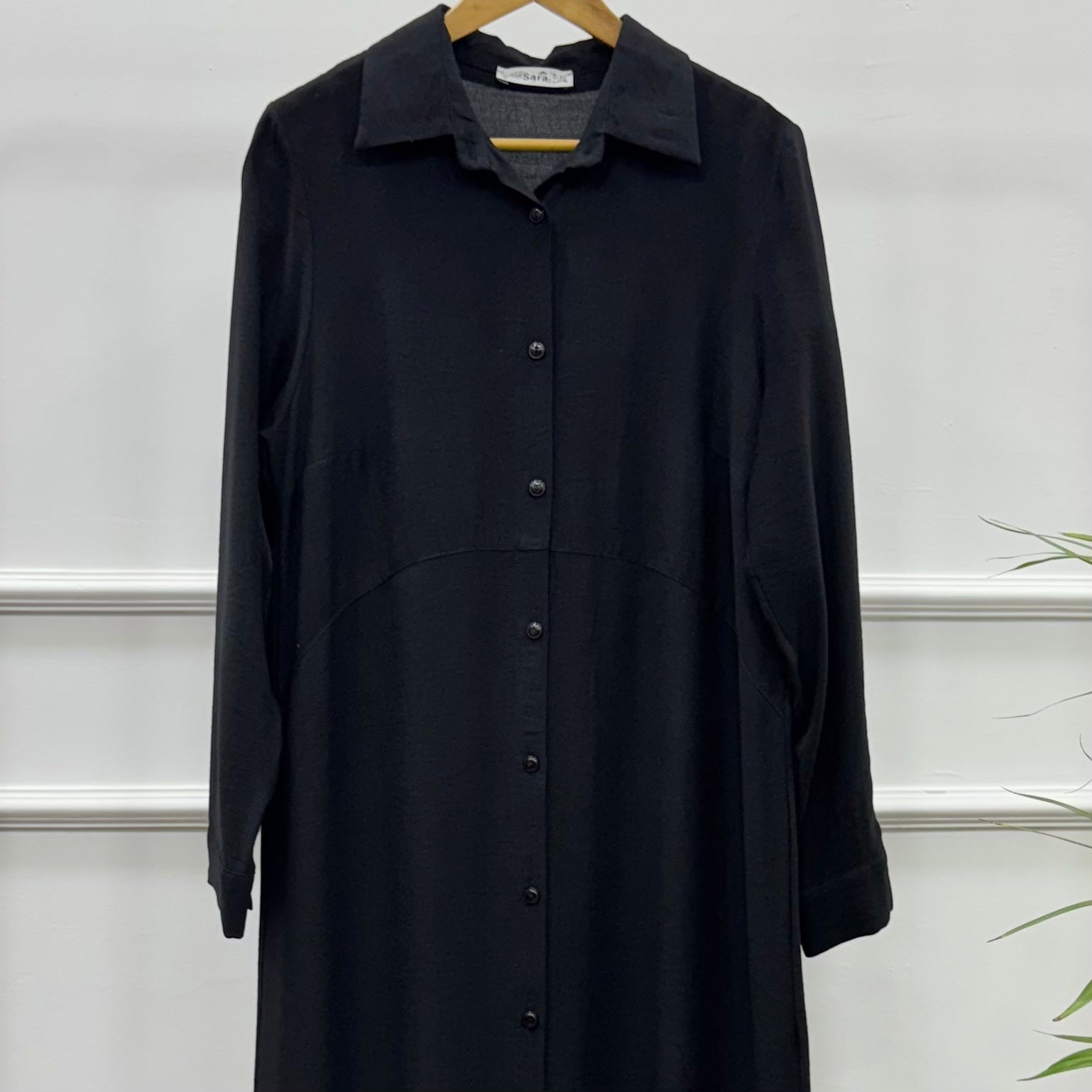 Versatile Long Tunic-Spanish Linen-Black