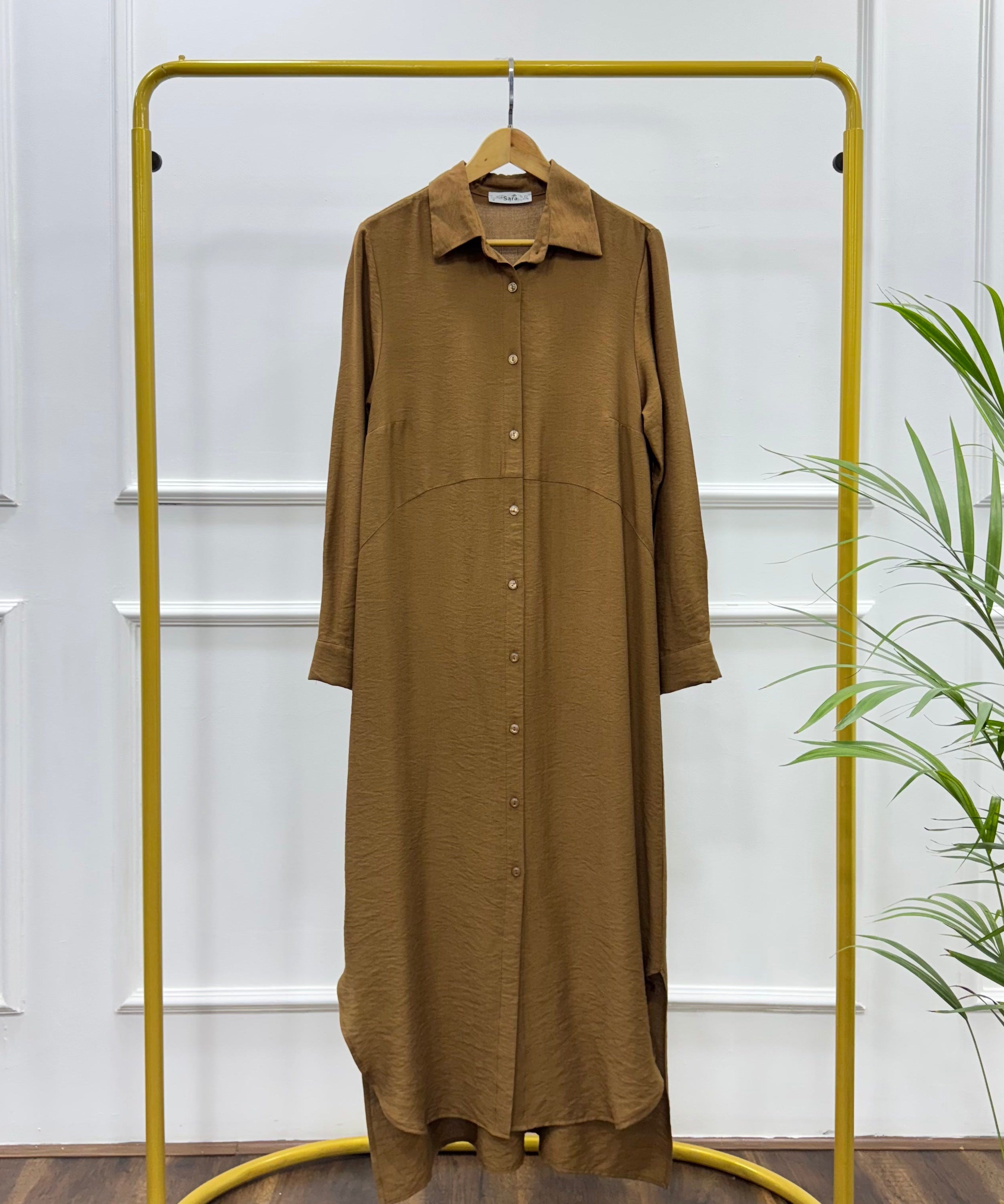 Versatile Long Tunic-Spanish Linen-Brown