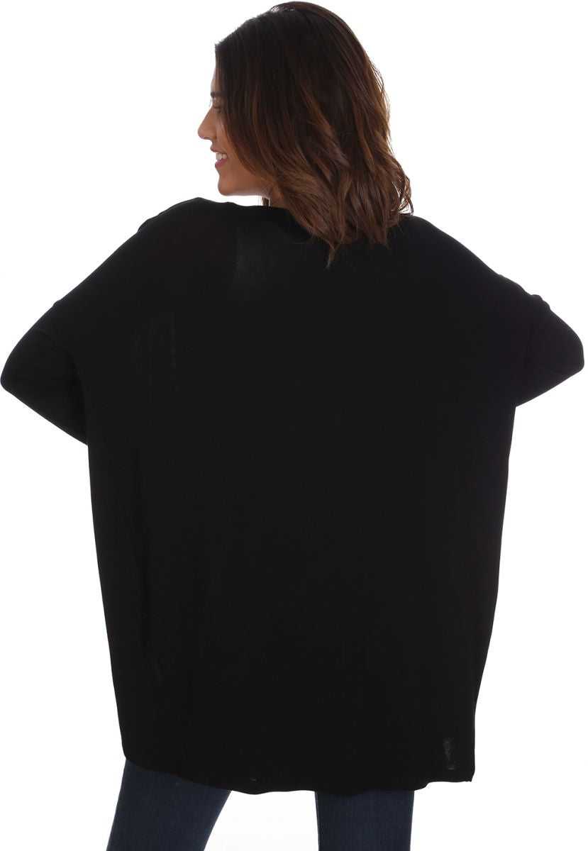 Cardigan- Viscose-BLACK