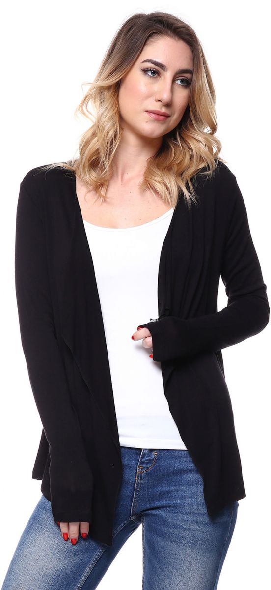 Cardigan-Viscose-BLACK